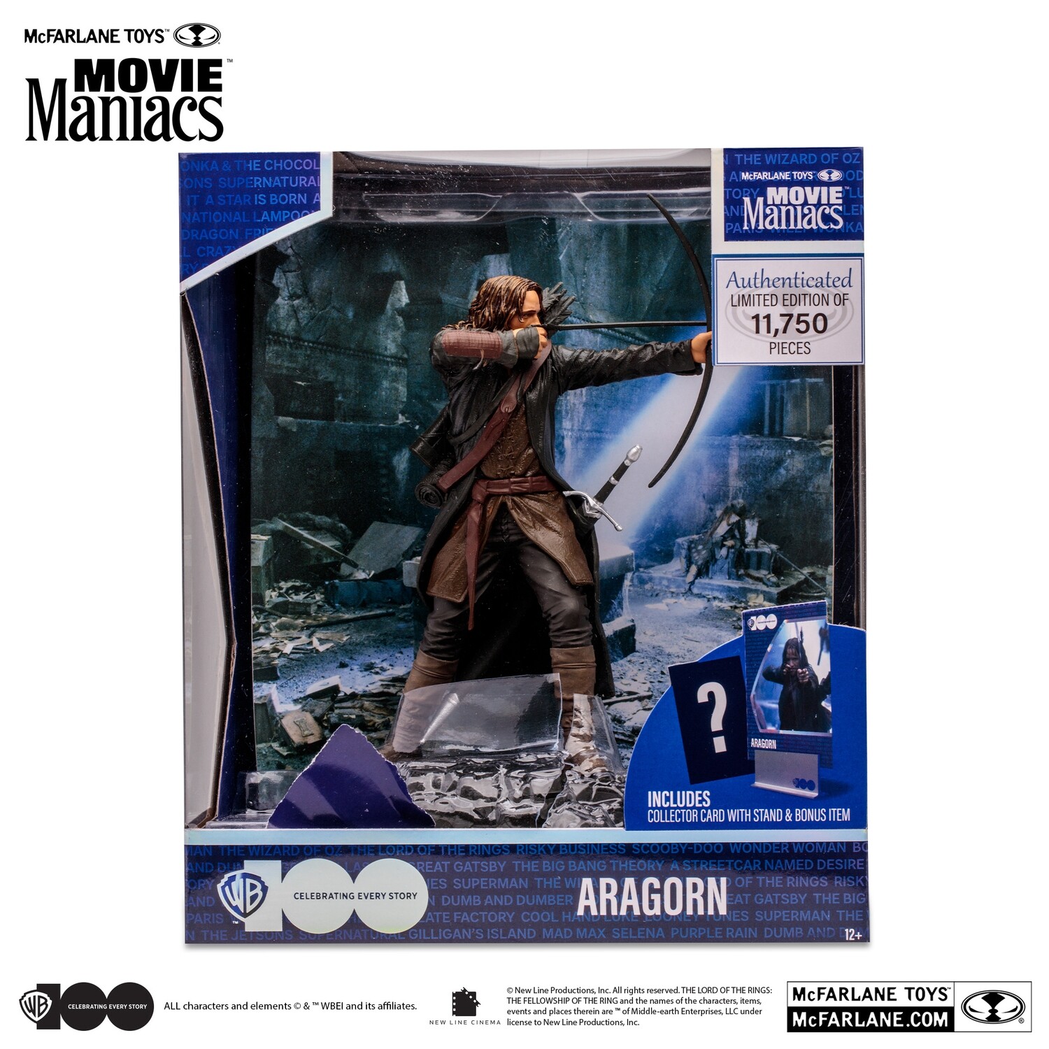 McFarlane Toys  MOVIE MANIACS WAVE 4  ARAGORN (Lord of The Rings) LIMITED EDITION
