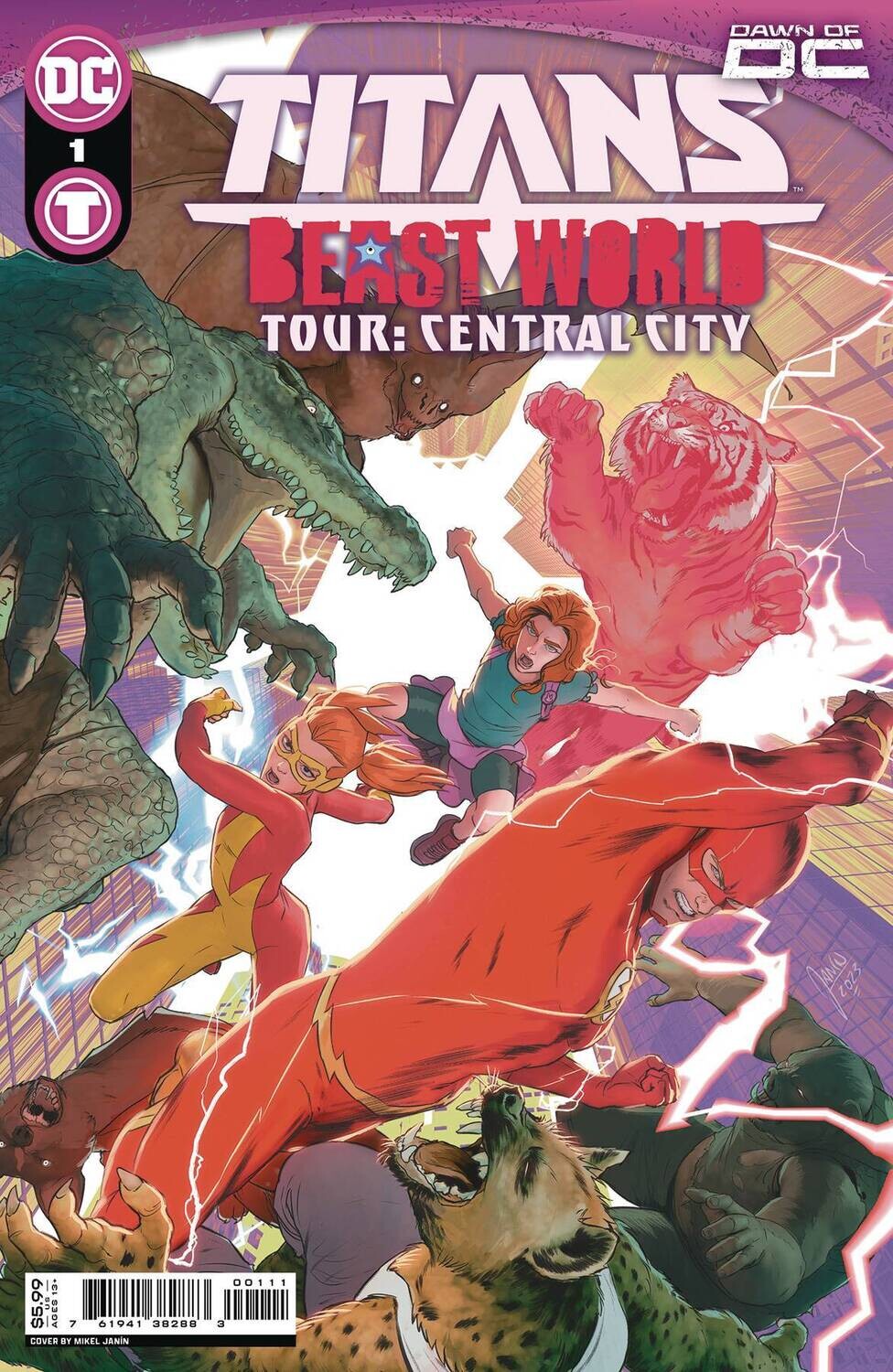 TITANS BEAST WORLD TOUR CENTRAL CITY #1 OS CVR A MIKEL JANIN
DC COMICS
(20th December 2023)