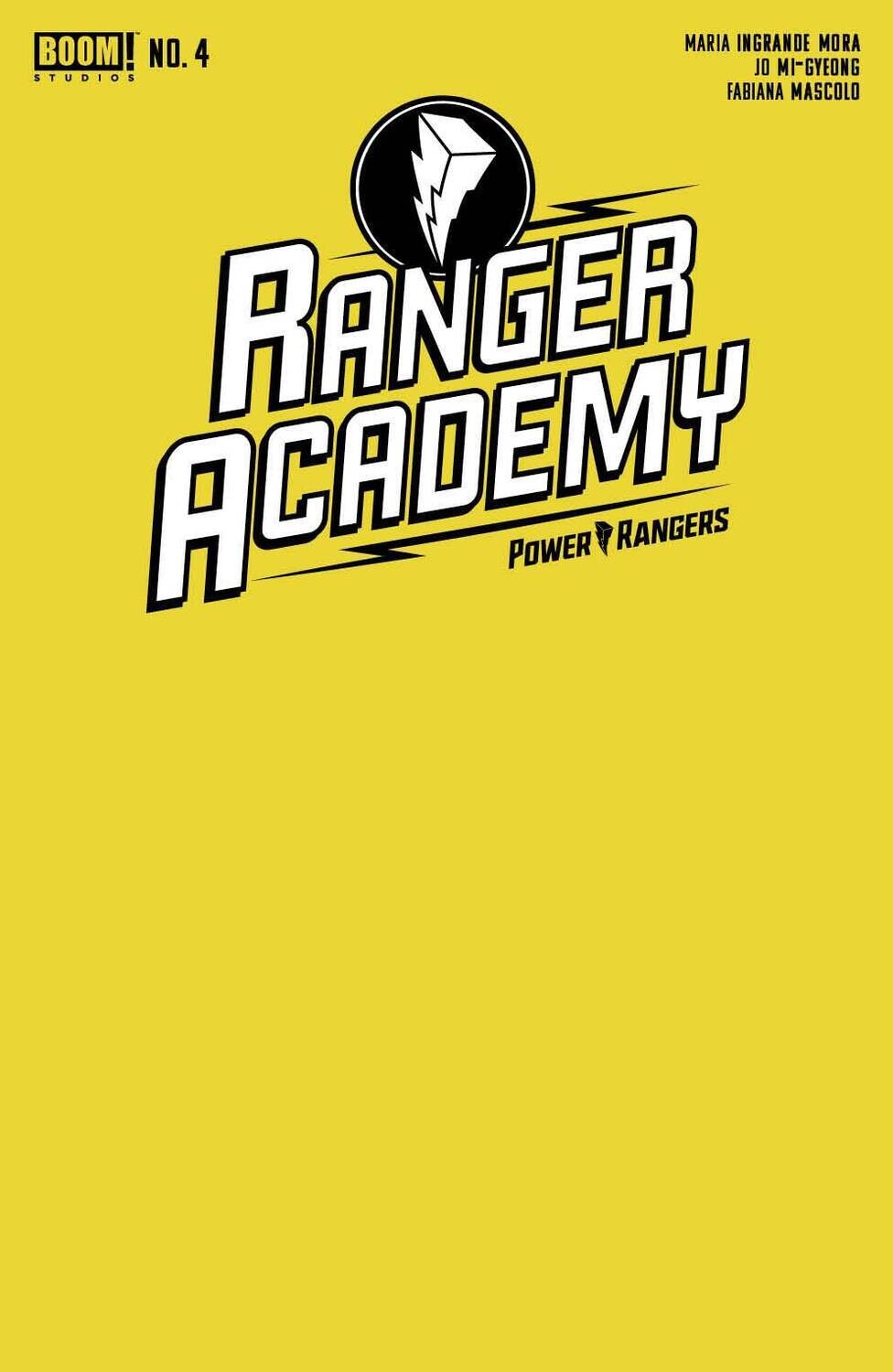 RANGER ACADEMY #4 CVR B YELLOW BLANK SKETCH VAR
BOOM! STUDIOS
(3rd January 2024)