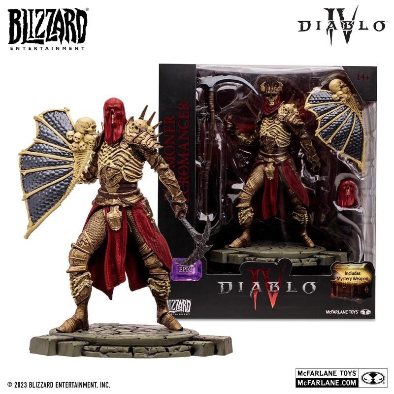 MCFARLANE TOYS Diablo IV Summoner Necromancer (Epic) 1:12 Scale Posed Figure