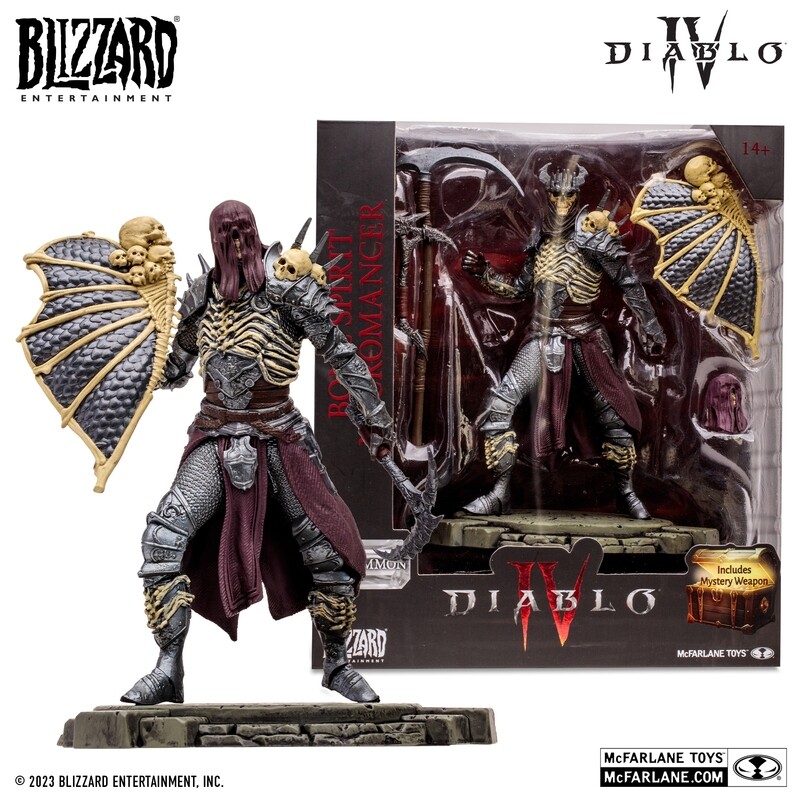 MCFARLANE TOYS Diablo IV Bone Spirit Necromancer (Common) 1:12 Scale Posed Figure