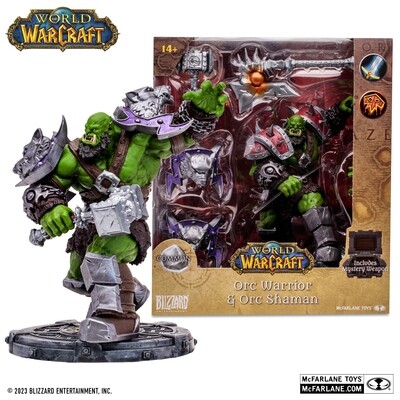 MCFARLANE TOYS World of Warcraft Orc Warrior / Shaman (Common) 1:12 Scale Posed Figure