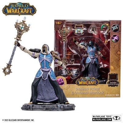 MCFARLANE TOYS World of Warcraft Undead Priest / Warlock (Epic) 1:12 Scale Posed Figure