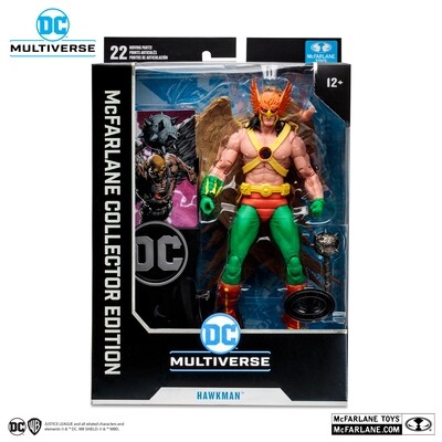 MCFARLANE TOYS DC MULTIVERSE COLLECTOR EDITION HAWKMAN (ZERO HOUR) PLATINUM VER. ONLY MCFARLANE TOYS DC MULTIVERSE COLLECTOR EDITION HAWKMAN (ZERO HOUR) PLATINUM VER. ONLY