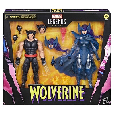 Marvel Legends Wolverine 50th Anniversary 6" Wolverine and Psylocke 2 Pack