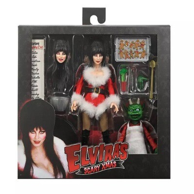 NECA 8" Scale Clothed Action Figure - Elvira (Very Scary X-Mas Version)