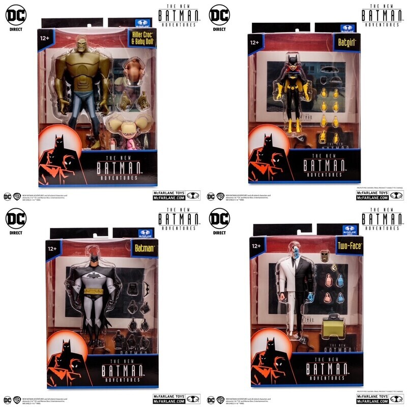 DC DIRECT COLLECTIBLES 6" THE NEW BATMAN ADVENTURES SET OF 4 ACTION FIGURES