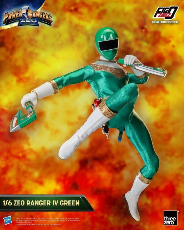 **PRE ORDER** Threezero  Power Rangers Zeo Green Ranger 1:6 Scale Action Figure
