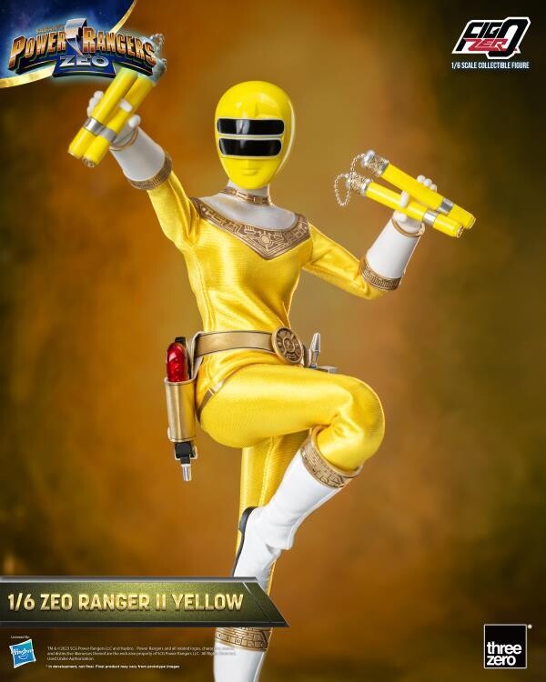 **PRE ORDER** Threezero  Power Rangers Zeo Yellow Ranger 1:6 Scale Action Figure