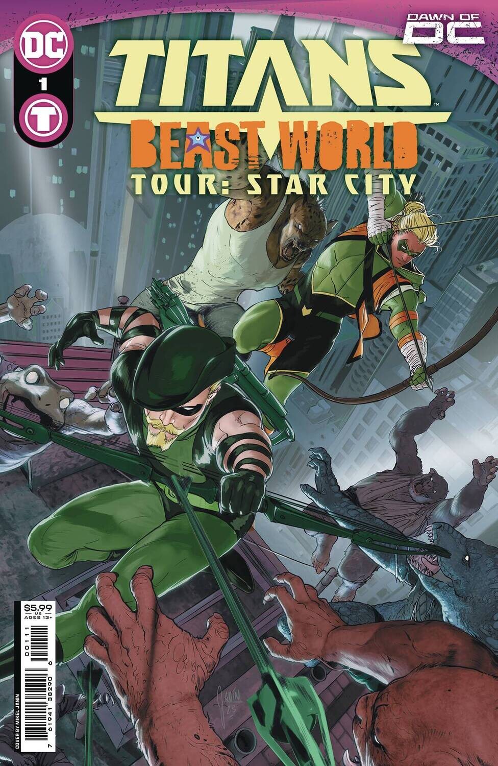 TITANS BEAST WORLD TOUR STAR CITY #1 OS CVR A MIKEL JANIN
DC COMICS
(24th January 2024)