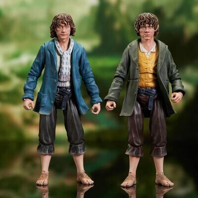 **PRE-ORDER** Diamond Select Lord of the Rings Wave 7 Set of 2 Merry Brandybuck & Pippin Took
