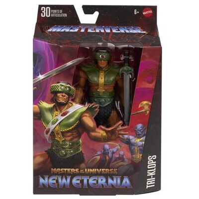 **DAMAGED PACKAGING ONLY** Masters of the Universe TRI-KLOPS Action Figure NEW ETERNIA (MASTERVERSE)