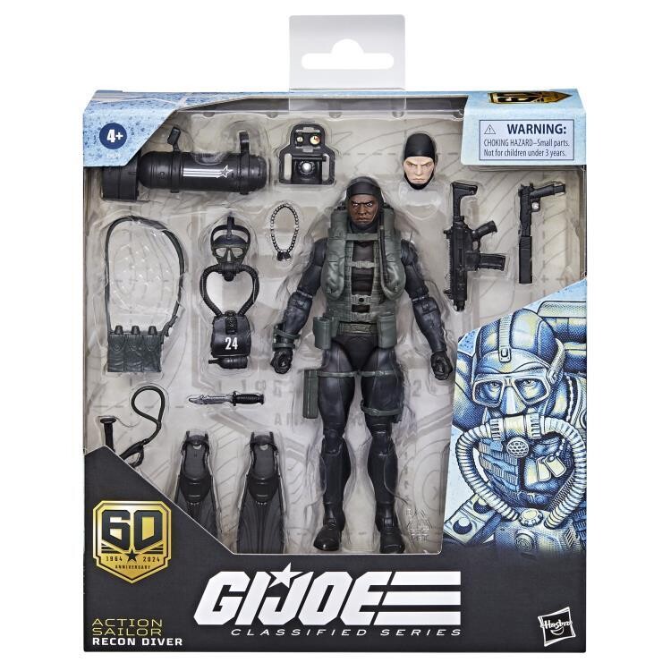 GI JOE Classified Series 6" Deluxe 60th Anniversary Action Sailor (Recon Diver) Action Figure