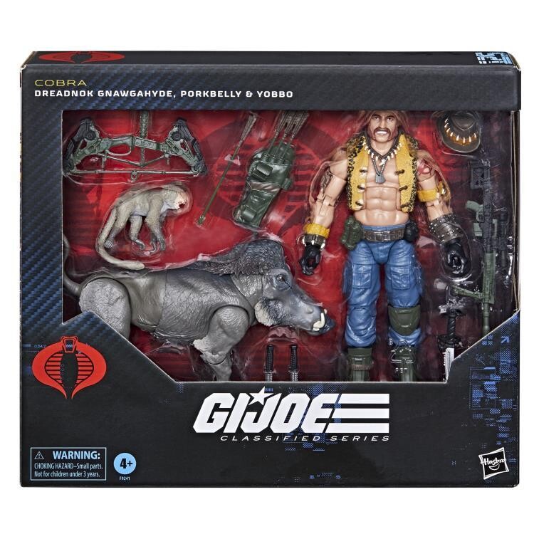 GI JOE Classified Series 6" Dreadnok Gnawgahyde, Porkbelly and Yobbo 3 Pack Action Figure (IMPORT)