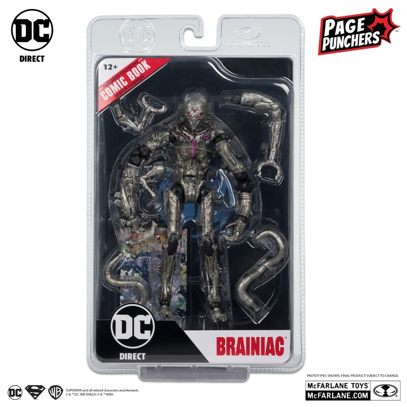 DC DIRECT COLLECTIBLES 7" PAGE PUNCHERS GHOSTS OF KRYPTON WAVE 1: BRAINIAC