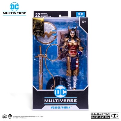 McFarlane Toys 7" DC Multiverse WONDER WOMAN DESIGNED BY TODD MCFARLANE (GOLD LABEL)
