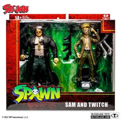 McFarlane Toys 7" Spawn DELUXE SET Sam & Twitch 2-Pack