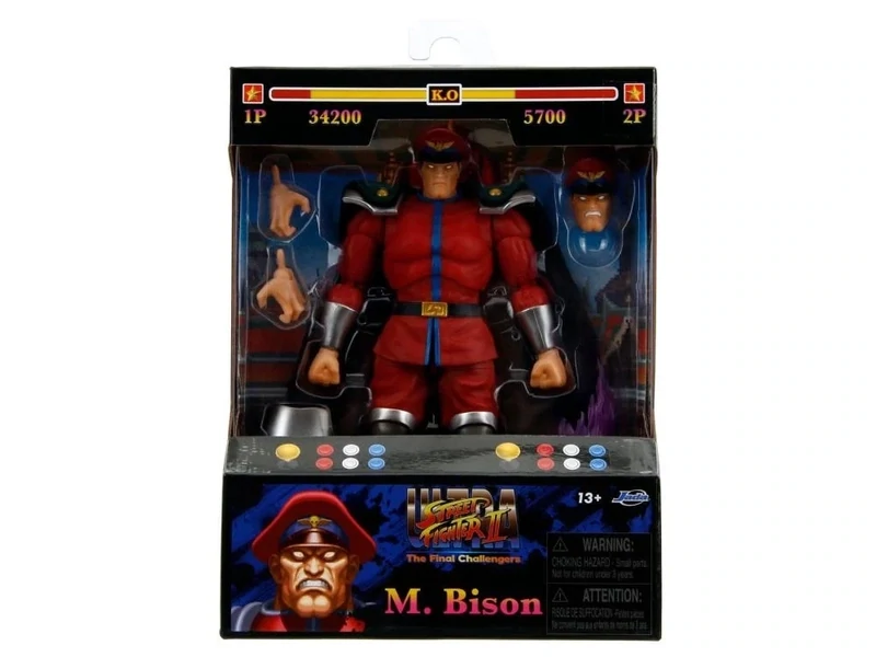 JADA TOYS Ultra Street Fighter II: The Final Challengers M. Bison 6-Inch Action Figure