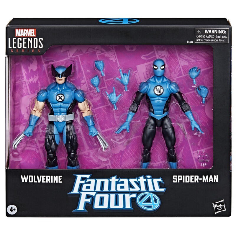 Marvel Legends Fantastic Four 6" Wolverine and Spider-Man 2 Pack