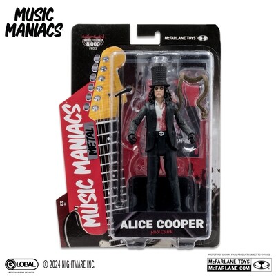 ** PRE-ORDER** McFarlane Toys Music Maniacs Alice Cooper (MOVIE MANIACS METAL)