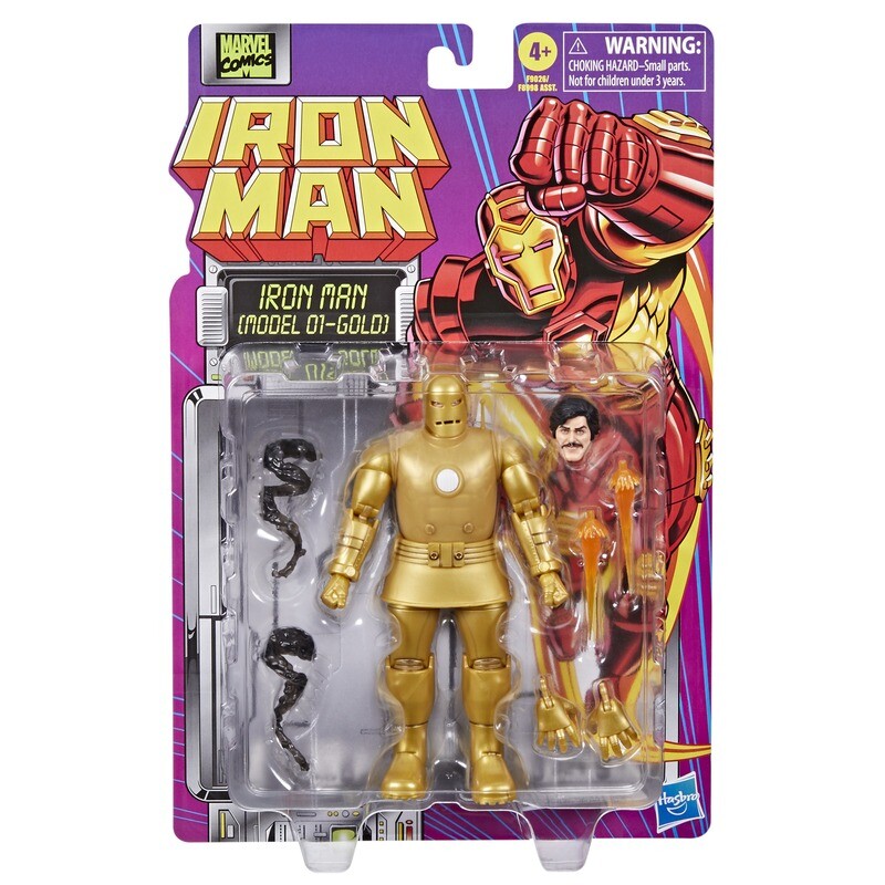 Marvel Legends Series 6" Iron Man Retro Iron Man (Model 01 - Gold)