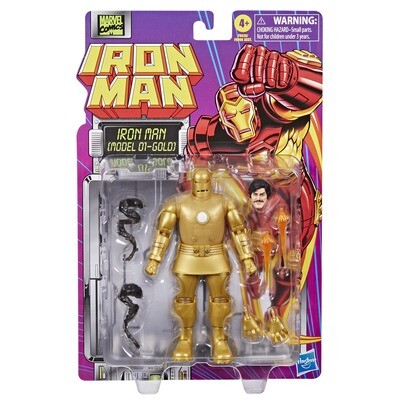 ***PRE-ORDER*** Marvel Legends Series 6" Iron Man Retro Iron Man (Model 01 - Gold)
