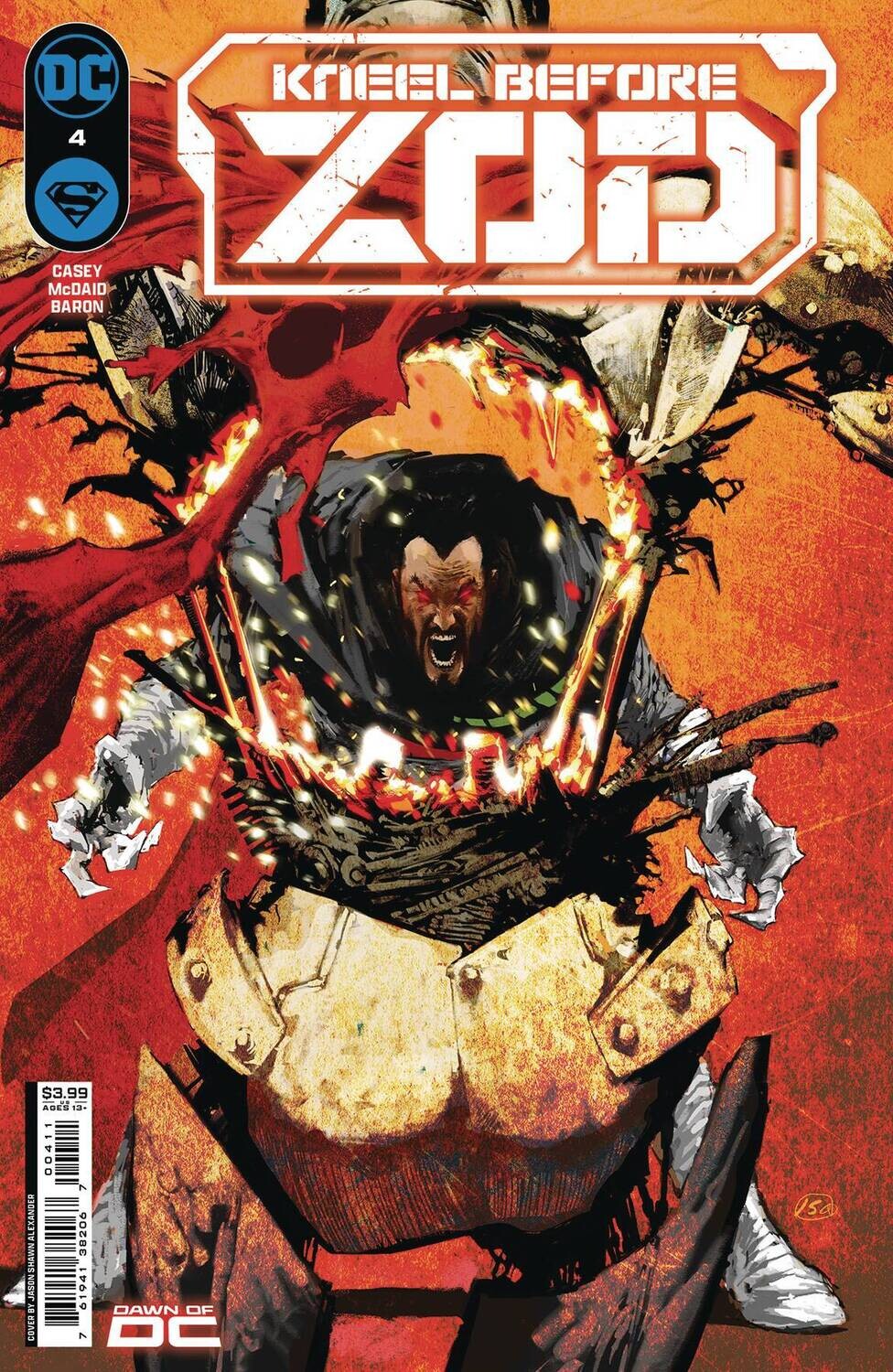 KNEEL BEFORE ZOD #4 (OF 12) CVR A JASON SHAWN ALEXANDER
DC COMICS
(4th April 2024)