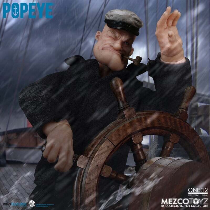 MEZCO ONE:12 COLLECTIVE Popeye DELXUE Action Figure