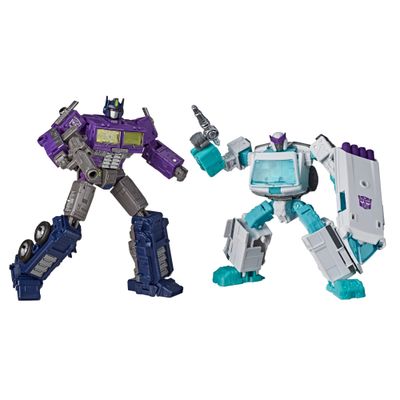 ***PRE ORDER*** Transformers Generations Selects Deluxe WFC-GS17 Shattered Glass Ratchet and Optimus Prime