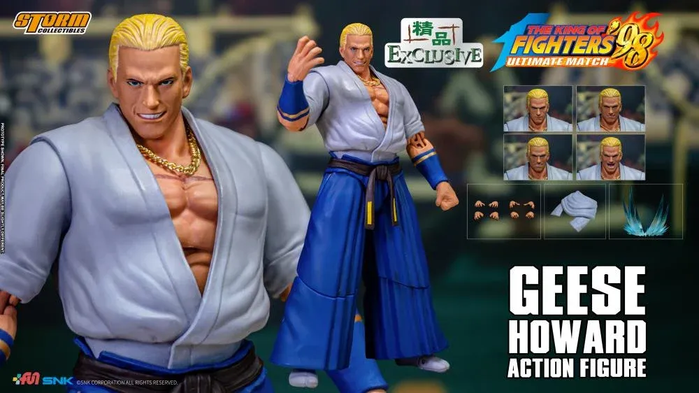 STORM COLLECTIBLES The King of Fighters '98 Geese Howard (Blue Ver.) 1/12 Scale Figure