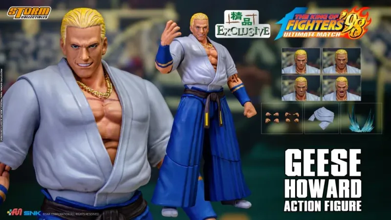 STORM COLLECTIBLES The King of Fighters '98 Geese Howard (Blue Ver.) 1/12 Scale Figure