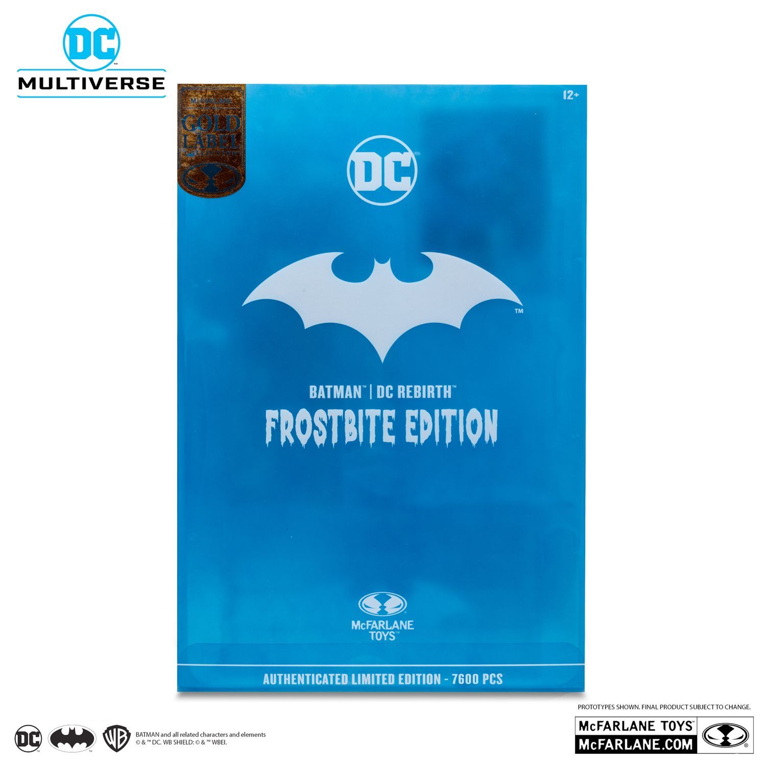 MCFARLANE TOYS 7" DC MULTIVERSE BATMAN (DC REBIRTH) FROSTBITE EDITION GOLD LABEL