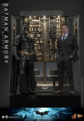 **PRE ORDER** Hot Toys Dark Knight Batman Armory with Bruce Wayne (The Dark Knight Ver) 1/6th Scale Collectible Figure Set