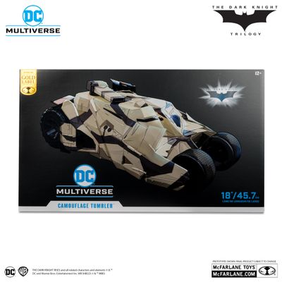 MCFARLANE TOYS DC MULTIVERSE BATMOBILE CAMOUFLAGE TUMBLER (THE DARK KNIGHT RISES) GOLD LABEL