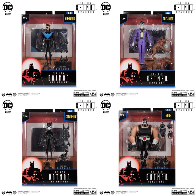 DC DIRECT COLLECTIBLES 6" BATMAN THE NEW ADVENTURES WAVE 2 SET OF 4 ACTION FIGURES