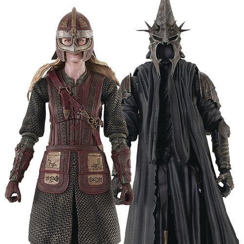 **PRE-ORDER** Diamond Select Lord of the Rings Wave 8 Set of 2 Eowyn of Rohan and Witch King of Angmar.