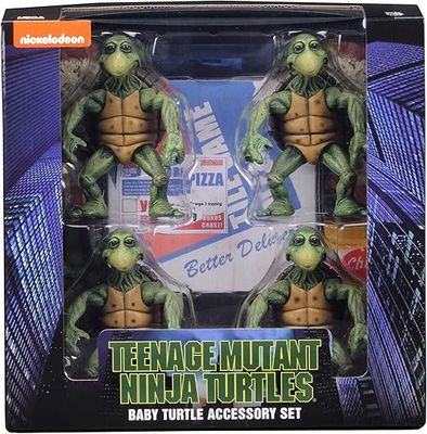 NECA 1/4 Scale Teenage Mutant Ninja Turtles (1990 Movie) Baby Turtles Action Figure Set