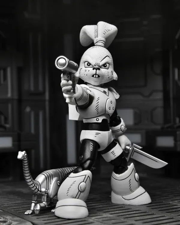 NECA 7" Scale Usagi Yojimbo Space Usagi Yojimbo (Black & White Ver.) Action Figure