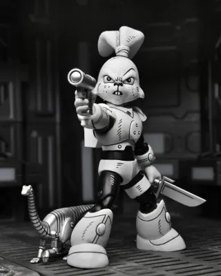 NECA 7" Scale Usagi Yojimbo Space Usagi Yojimbo (Black & White Ver.) Action Figure