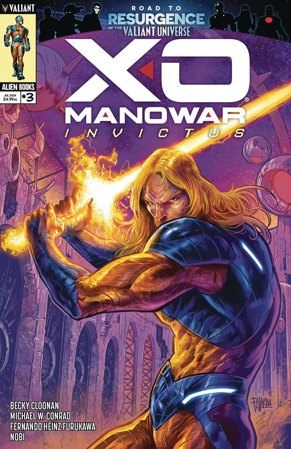 X-O MANOWAR INVICTUS #3 (OF 4) CVR A FAJARDO
VALIANT
(17th July 2024)