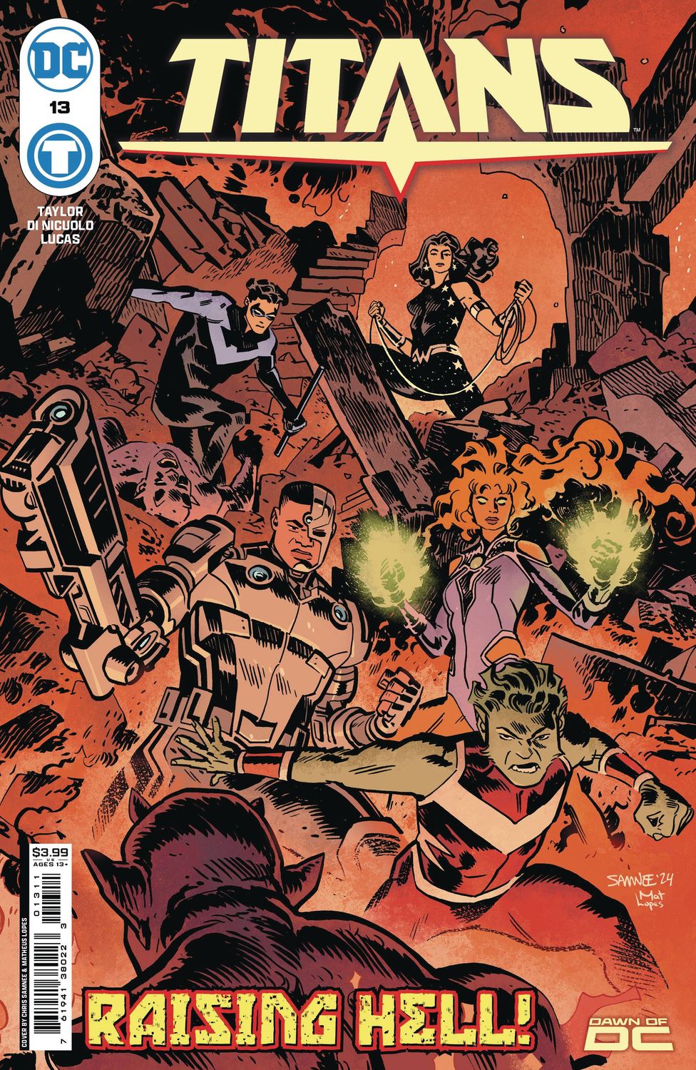 TITANS #13 CVR A CHRIS SAMNEE
DC COMICS
(17th July 2024)