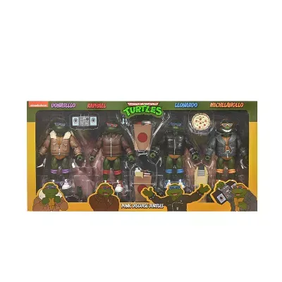 NECA TMNT Teenage Mutant Ninja Turtles Punk Turtles 4 Pack (Cartoon)