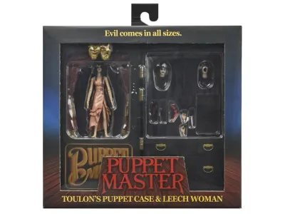 NECA 7" Scale Puppet Master Leech Woman & Toulon's Puppet Case Figure Set