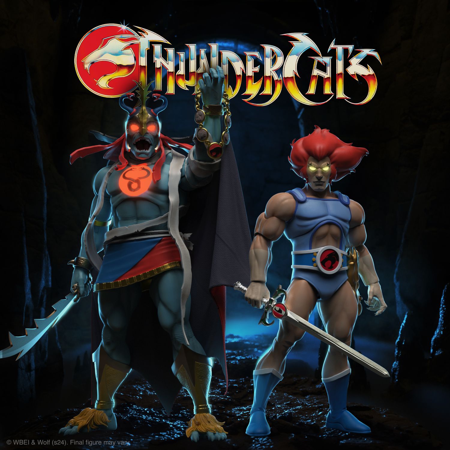 Super7 Thundercats Ultimates Lion-O & Mumm-Ra (LED Eyes)