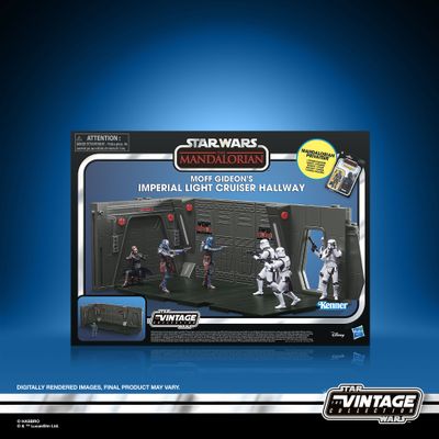 Star Wars The Vintage Collection Moff Gideon’s Imperial Light Cruiser Hallway, Star Wars: The Mandalorian 3.75 Inch Collectible Playset