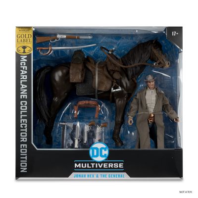 MCFARLANE TOYS 7" DC MULTIVERSE Jonah Hex & The General (All-Star Western) 2 PACK GOLD LABEL