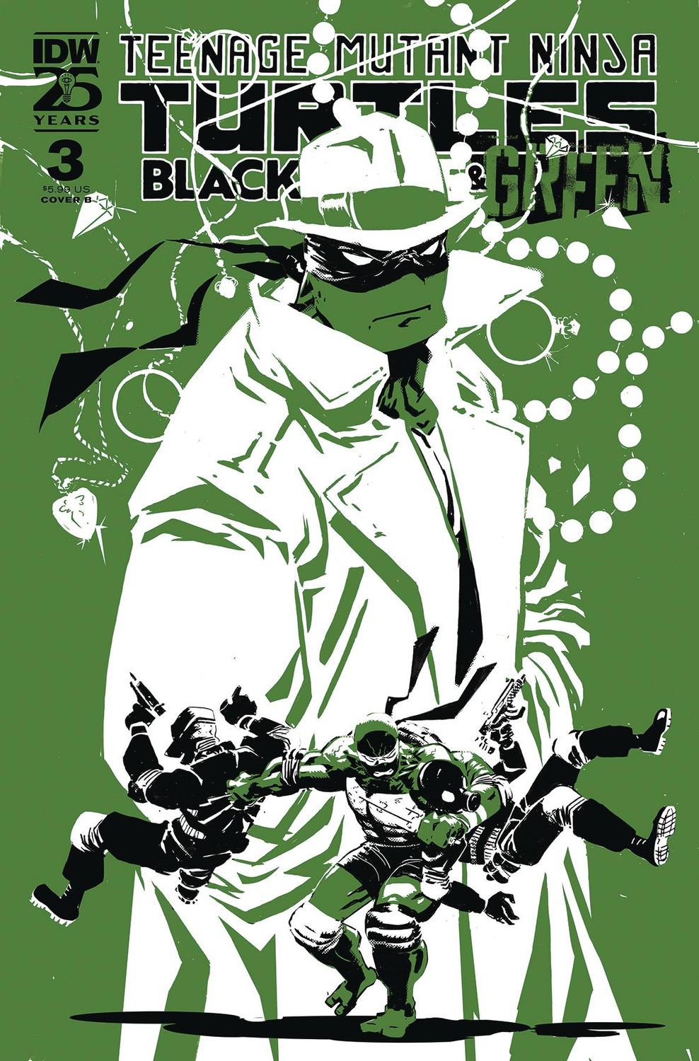 TMNT BLACK WHITE & GREEN #3 CVR B ROSSMO
IDW
(31st July 2024)