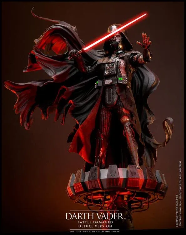 **PRE ORDER** Hot Toys Star Wars DARTH VADER BATTLE DAMAGED (OBI WAN KENOBI) 1/6 SCALE FIGURE (DELUXE EDITION)