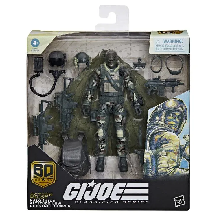 GI JOE Classified Series 6" Deluxe 60th Anniversary Pilot HALO Jumper Action Figure