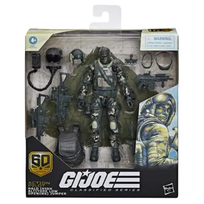 GI JOE Classified Series 6" Deluxe 60th Anniversary Pilot HALO Jumper Action Figure